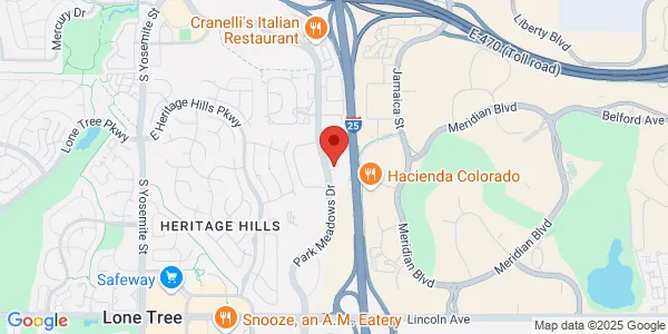 Map of 9400 Station St Ste 200 Lone Tree, CO 80124