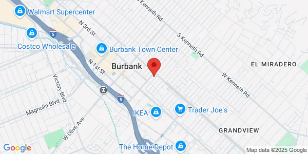 Map of 401 S Glenoaks Blvd Ste 101 Burbank, CA 91502