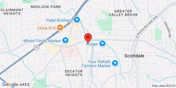 Map of 2801 N Decatur Rd Ste 100 Decatur, GA 30033