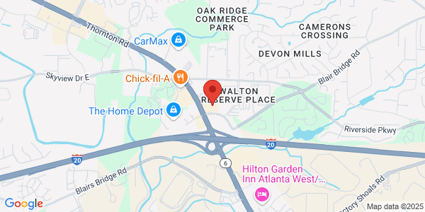 Map of 900 Thornton Rd Ste A Lithia Springs, GA 30122