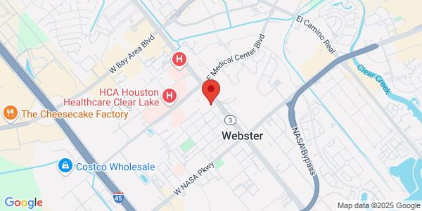 Map of 17490 Hwy 3 Ste B300 Webster, TX 77598