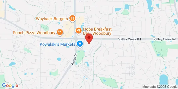 Map of 8675 Valley Creek Rd Fl 1 Woodbury, MN 55125