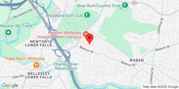 Map of 2014 Washington St Newton-Wellesley Hospital Newton, MA 02462