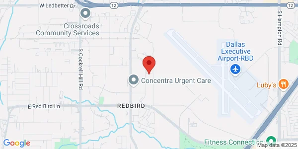 Map of 5380 Red Bird Center Dr Dallas, TX 75237