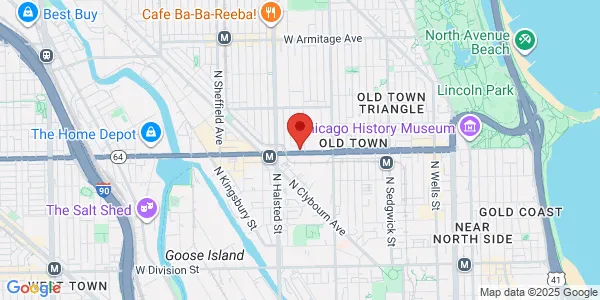 Map of 711 W North Ave Ste 208 Chicago, IL 60610