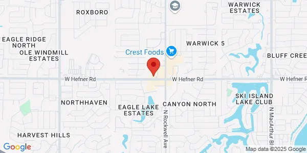 Map of 7109 W Hefner Rd Oklahoma City, OK 73162