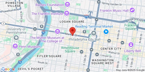 Map of 1818 Market St Ste 1600 Philadelphia, PA 19103