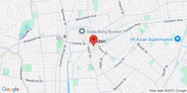 Map of 219 Centre St Malden, MA 02148