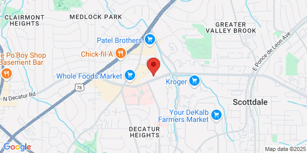 Map of 2774 N Decatur Rd Decatur, GA 30033