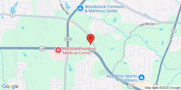 Map of 4374 Atlanta Hwy Ste 125 Hiram, GA 30141