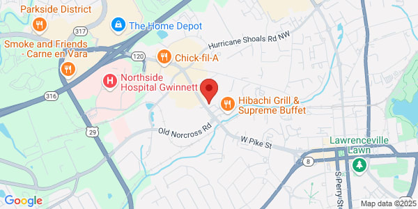 Map of 481 West Pike St Lawrenceville, GA 30046