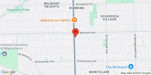 Map of 3101 N Harlem Ave Ste A Chicago, IL 60634