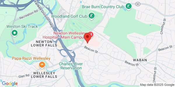 Map of 2014 Washington St NWH Radiology Department Newton, MA 02462