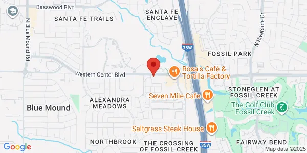 Map of 2700 Western Center Blvd Ste 100 Fort Worth, TX 76131