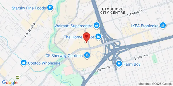 Map of 1750 The Queensway Unit 6 Toronto, ON M9C 5H5 Canada