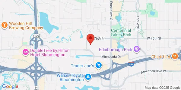 Map of 7685 Parklawn Ave Ste 200 Edina, MN 55435