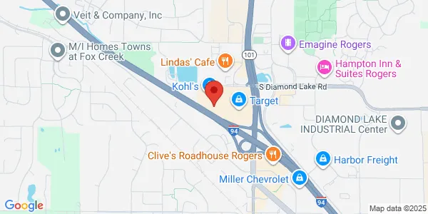 Map of 21897 S Diamond Lake Rd Ste 650 Rogers, MN 55374
