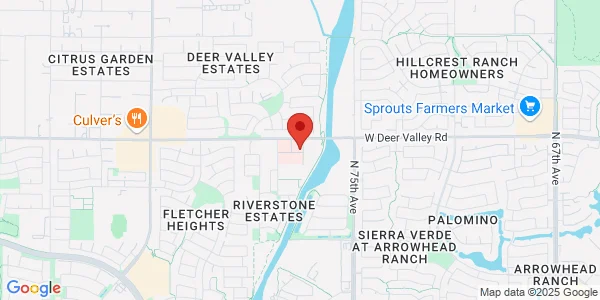 Map of 7717 W Deer Valley Rd Ste 135 Peoria, AZ 85382