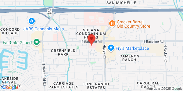 Map of 4915 E Baseline Rd Ste 116 Gilbert, AZ 85234