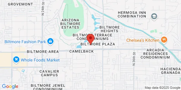 Map of 3020 E Camelback Rd Ste 301 Phoenix, AZ 85016