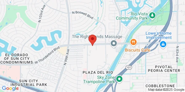 Map of 9401 W Thunderbird Rd Ste 155 Peoria, AZ 85381