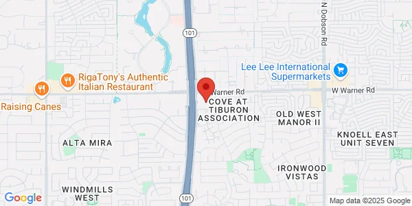 Map of 2905 West Warner Rd Ste 10 Chandler, AZ 85224