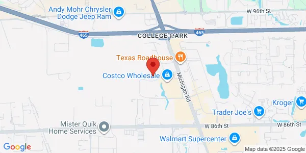 Map of 4040 Vincennes Cir Indianapolis, IN 46268