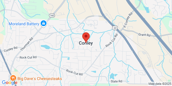 Map of Conley, GA 30288