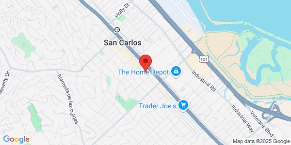 Map of 961 Laurel St Ste 100 San Carlos, CA 94070