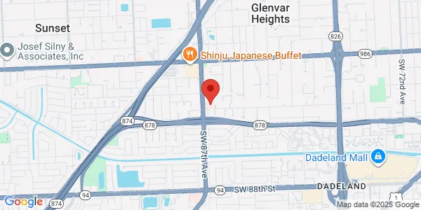 Map of 7765 SW 87th Ave Ste 200 Miami, FL 33143
