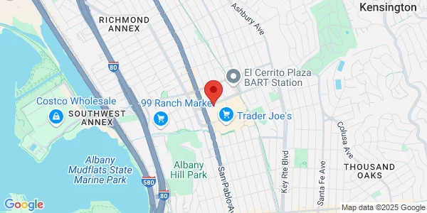 Map of 6328 Fairmount Ave Ste 230 El Cerrito, CA 94530
