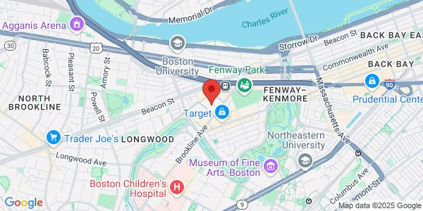 Map of 133 Brookline Avenue Boston, MA 02215