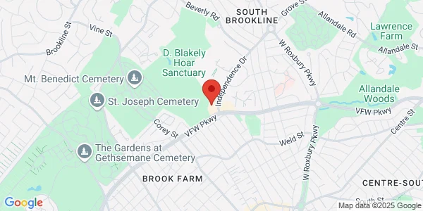 Map of 291 Independence Drive Chestnut Hill, MA 02467