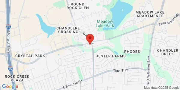 Map of 1499 Old Settlers Blvd Ste B Austin, TX 78664