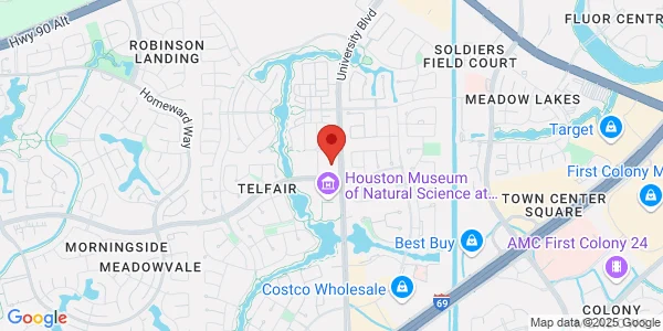 Map of 12920 University Blvd Ste 600 Sugar Land, TX 77479