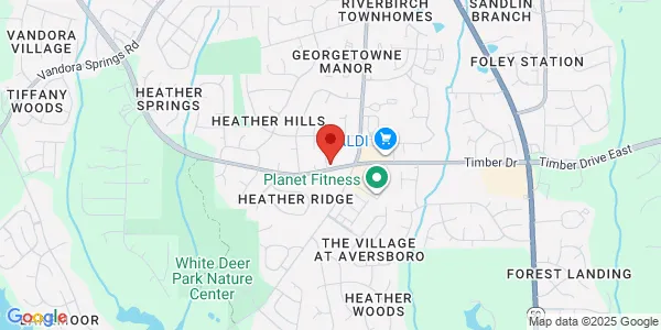 Map of 876 Timber Dr Garner, NC 27529