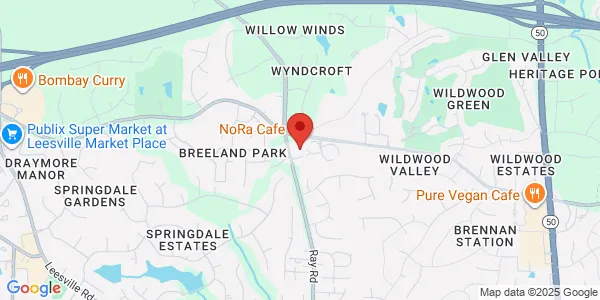 Map of 12341 Strickland Rd Ste 102 Raleigh, NC 27613