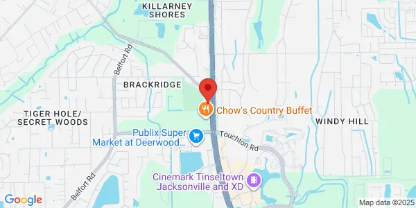 Map of 4160 Southside Blvd Ste 10 Jacksonville, FL 32216