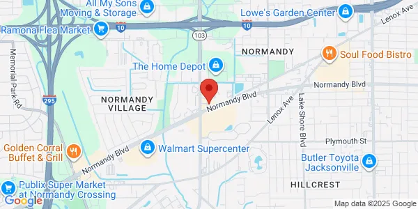 Map of 5915 Normandy Blvd Jacksonville, FL 32205