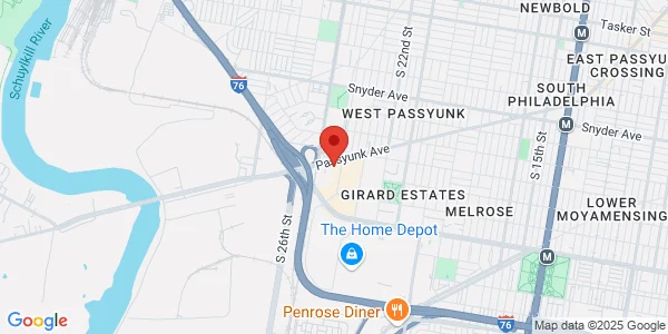 Map of 2412-14 W Passyunk Ave Philadelphia, PA 19145