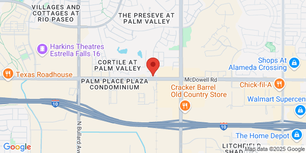 Map of 14122 W Mcdowell Rd Ste 102a Goodyear, AZ 85395