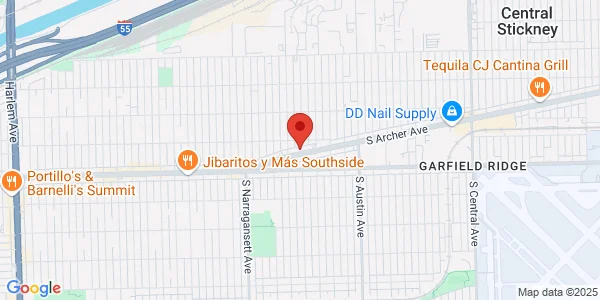Map of 6268 S Archer Ave Chicago, IL 60638