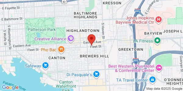 Map of 3700 Fleet St Ste 200 Baltimore, MD 21224