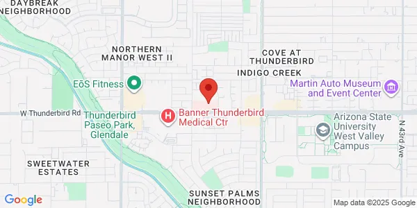 Map of 5310 W Thunderbird Rd Ste 301B Glendale, AZ 85306