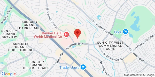 Map of 14416 W Meeker Blvd Bldg C, Ste 101 Sun City West, AZ 85375