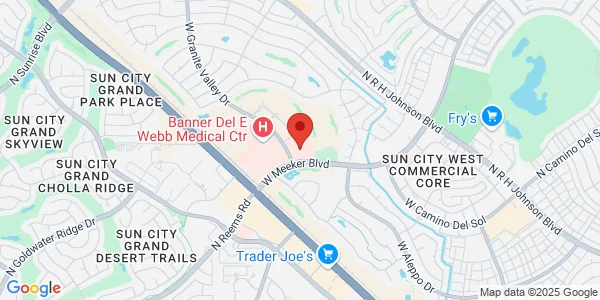 Map of 14418 W Meeker Blvd Bldg B, Ste 105 Sun City West, AZ 85375