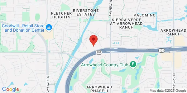 Map of 7701 W Aspera Blvd Ste 101 Glendale, AZ 85308