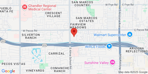 Map of 1125 S Alma School Rd Ste 110 Chandler, AZ 85286