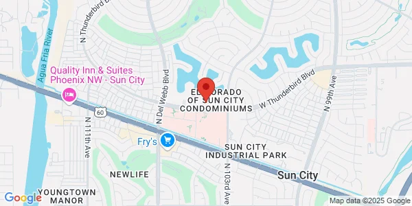 Map of 10474 W Thunderbird Blvd Ste 100 Sun City, AZ 85351