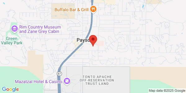 Map of 127 E Main St Ste C Payson, AZ 85541